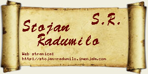 Stojan Radumilo vizit kartica